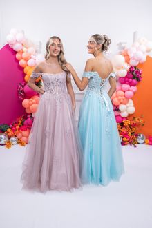 Pink blue tulle ballgown, photo 3