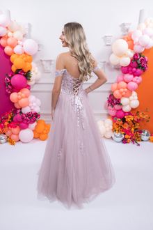 Pink blue tulle ballgown, photo 2