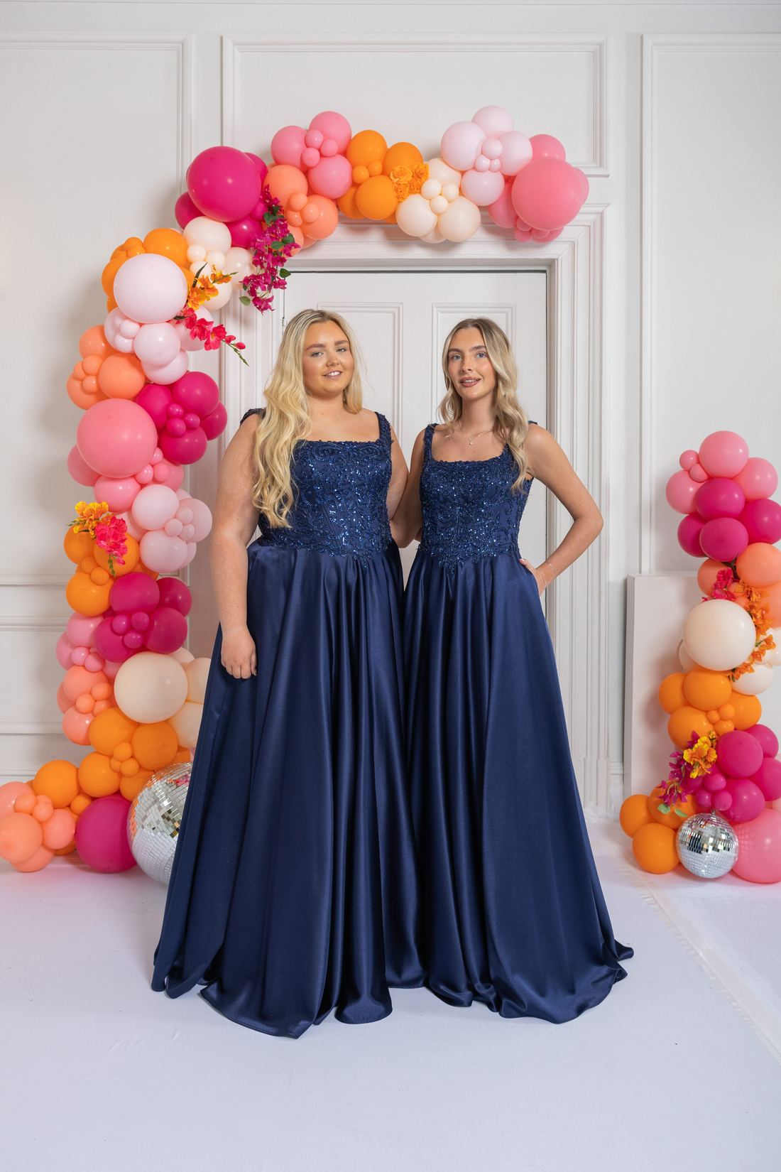 navy ballgown prom dress