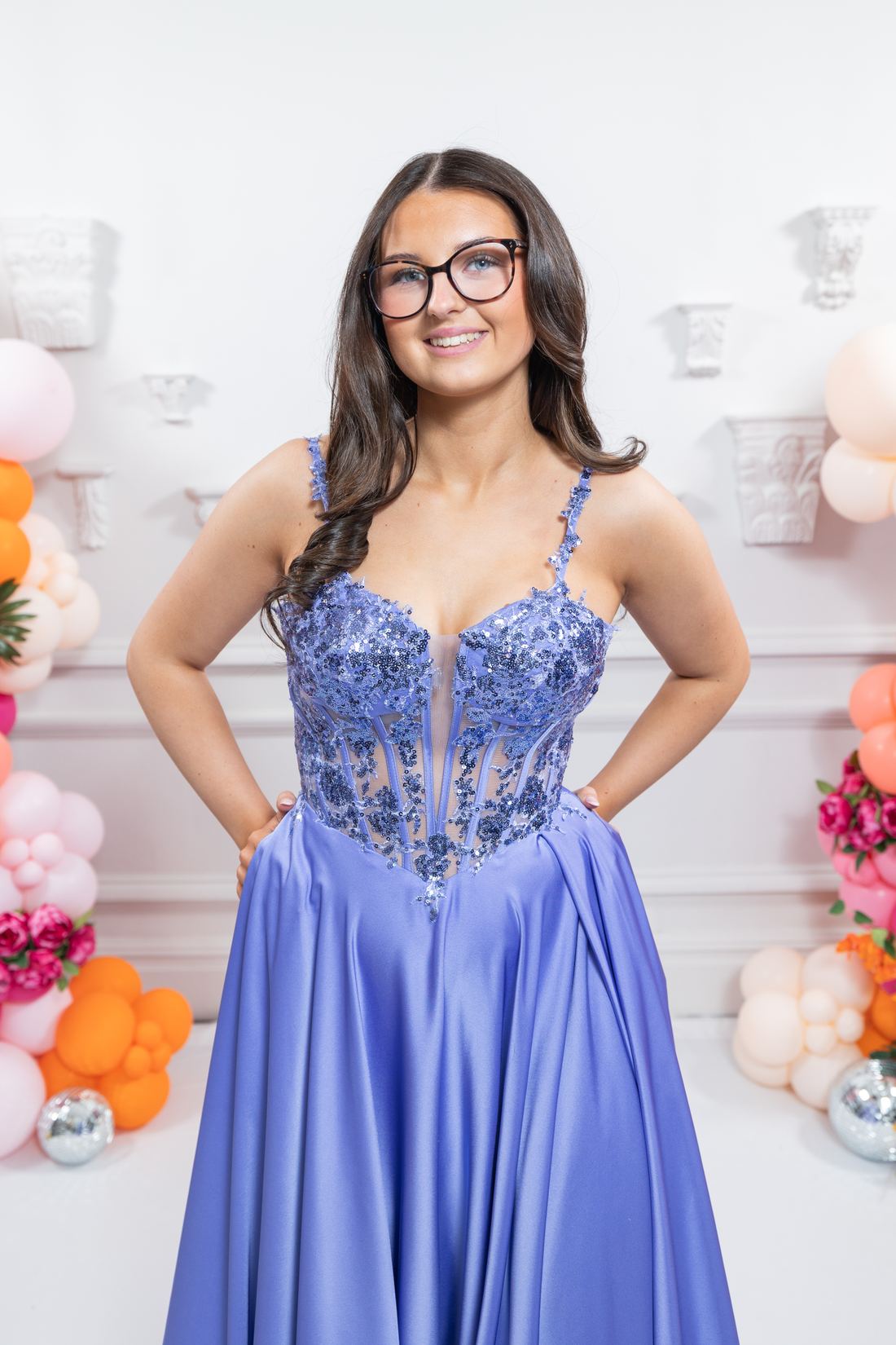 parma violet lilac prom dress