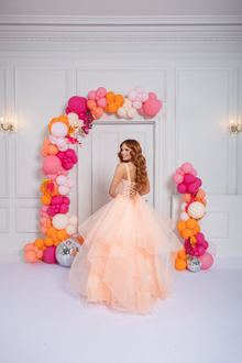 peace waterfall prom dress, photo 2